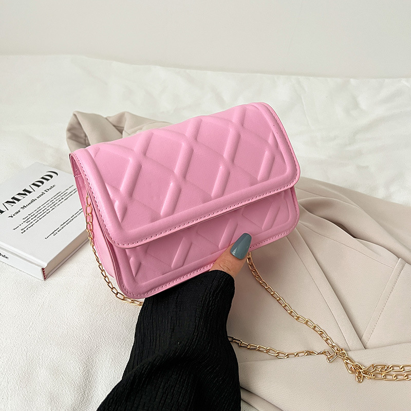 Blue Cool Korean Style Simple Women's Bag 2022 New Fashion Spring Chain Shoulder Women's Bag Crossbody Small Square Bag