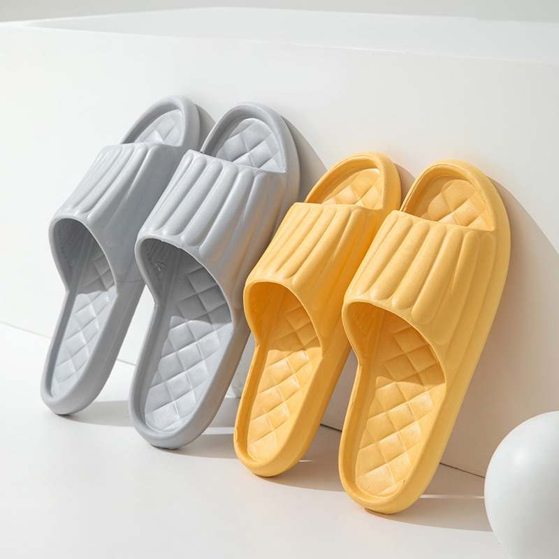 Women's Summer Slippers Indoor Home Bathroom Bath Lightweight Home Use Drooping Feeling Outer Wear Soft Bottom Men's Shoes