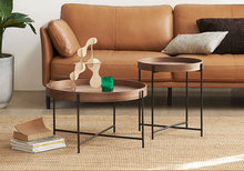 铁艺纽扣沙发边桌茶几北欧现代简约实木小户型床边桌子可移动边几