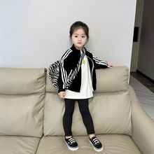 女童休闲外套2023秋季新款中小童韩版运动衫儿童瑜伽裤两件套洋气