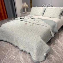 5ZV7批发韩式天丝莱赛尔纤维绗缝水洗床单床垫床盖夏季