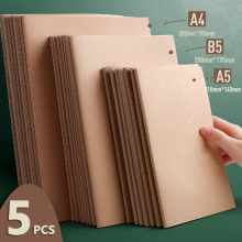 A5 B5 A5 Kraft paper cover Notebook Vintage Diary/Grid跨境专