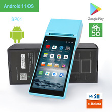 SP01手持POS 智能移动PDA手持终端无线WiFi蓝牙打印POS收银一体机