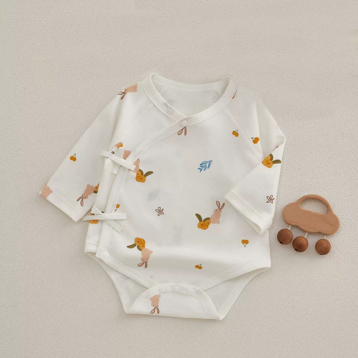 婴儿连体新生婴儿儿衣服初生宝宝包屁衣春秋季纯棉连体衣三角哈衣