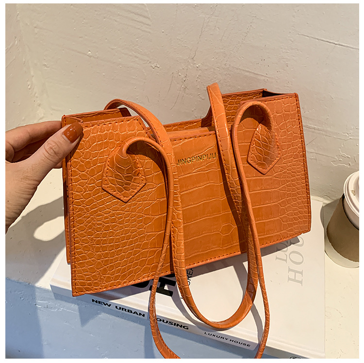 质感时尚洋气单肩手提花纹网红小包包女2023新款潮春夏季斜挎包女