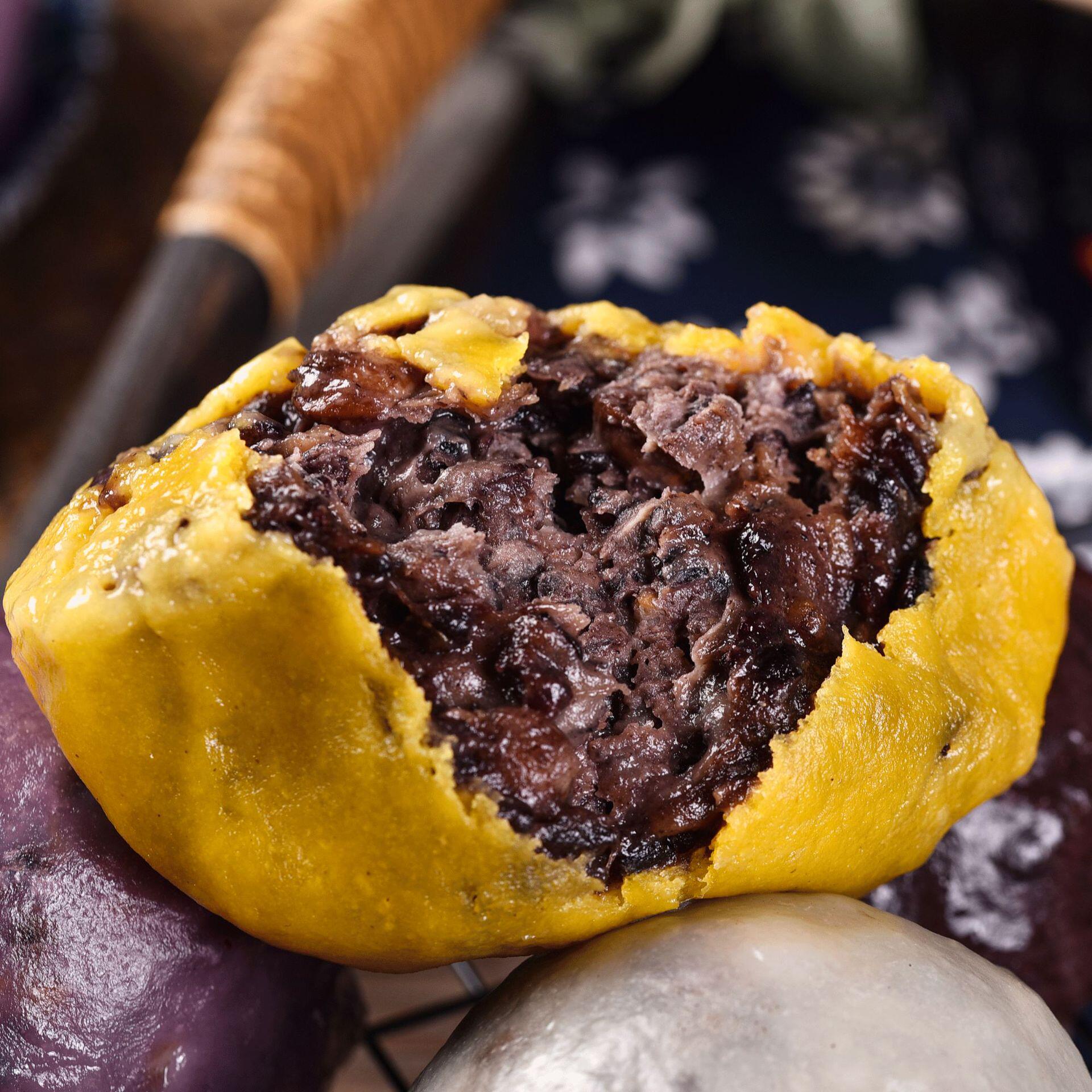 多口味粘豆包山东豆包手工粗粮健康食品网红电商社团代餐食品软糯