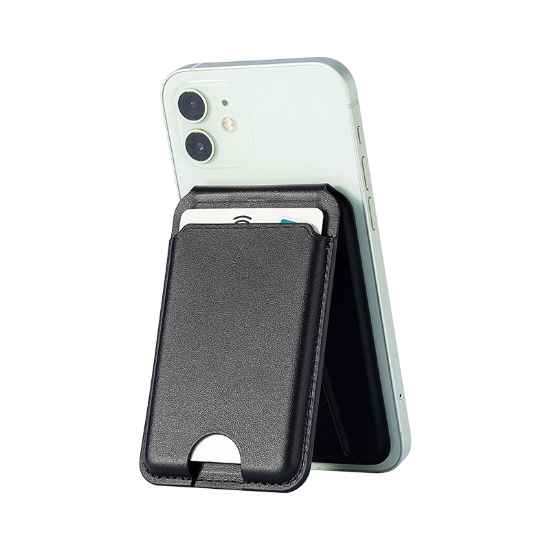 适用磁吸卡包支架iphone15手机壳插卡套magsafe转轴折叠旋转支架 图片