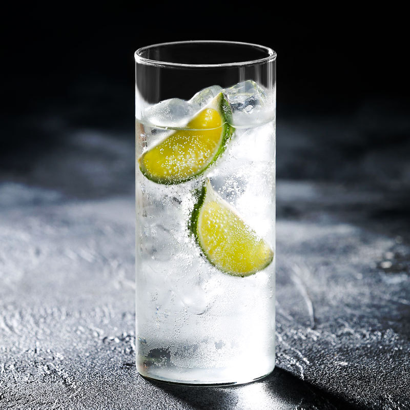 北欧风格轻薄玻璃杯 柯林杯海波杯创意果汁杯饮料水杯 超薄直身杯