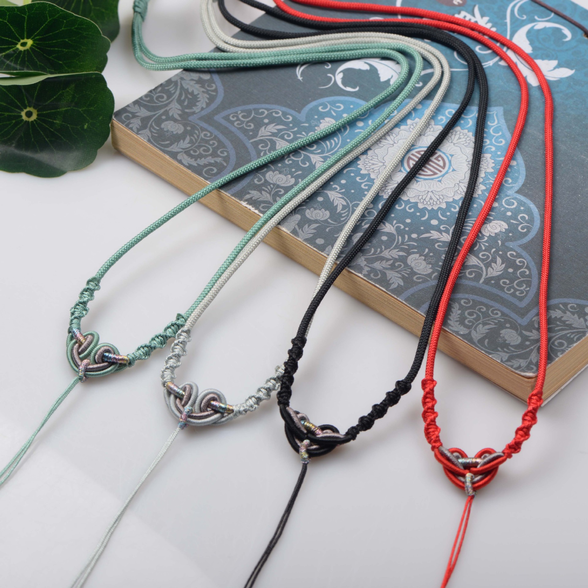 手工编织项链绳玉佩翡翠玛瑙水晶吊坠绳和田玉饰品儿童挂脖绳批发