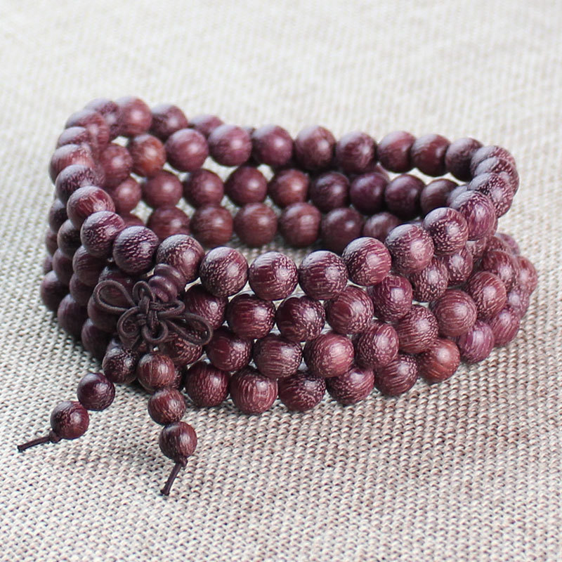 巴西紫罗兰108颗佛珠手串紫芯苏木念珠男女款情侣手链饰品-阿里巴巴