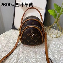 新款多层手机包2025印花百搭小包包时尚女包单肩斜跨洋气老花包包
