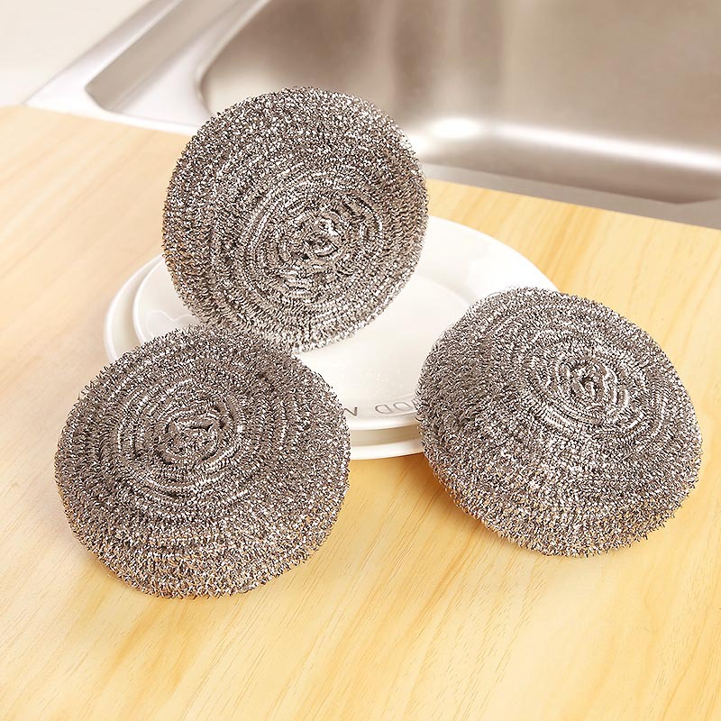 inc0 钢丝球百洁清洁球家用商用加大不掉丝不锈钢丝刷厨房铁刨花