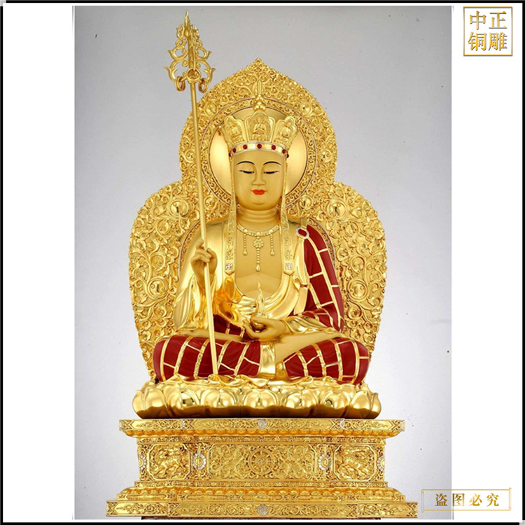 铜雕地藏王菩萨像 大型地藏王菩萨铜像 地藏王菩萨铜像图片