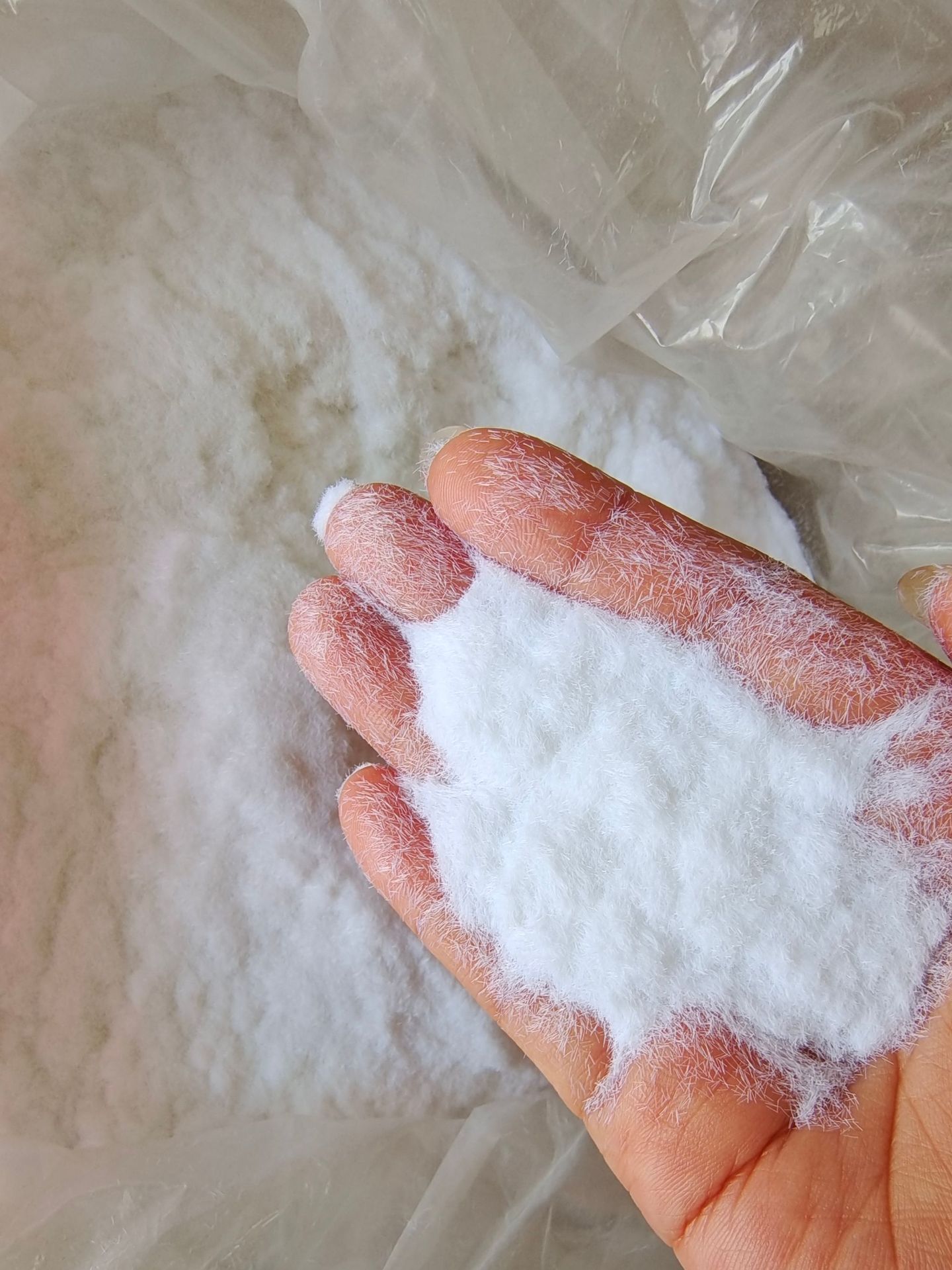 5mm绒毛粉白色diy手工制作短毛毛材料仿真花艺手办多肉植绒毛粉