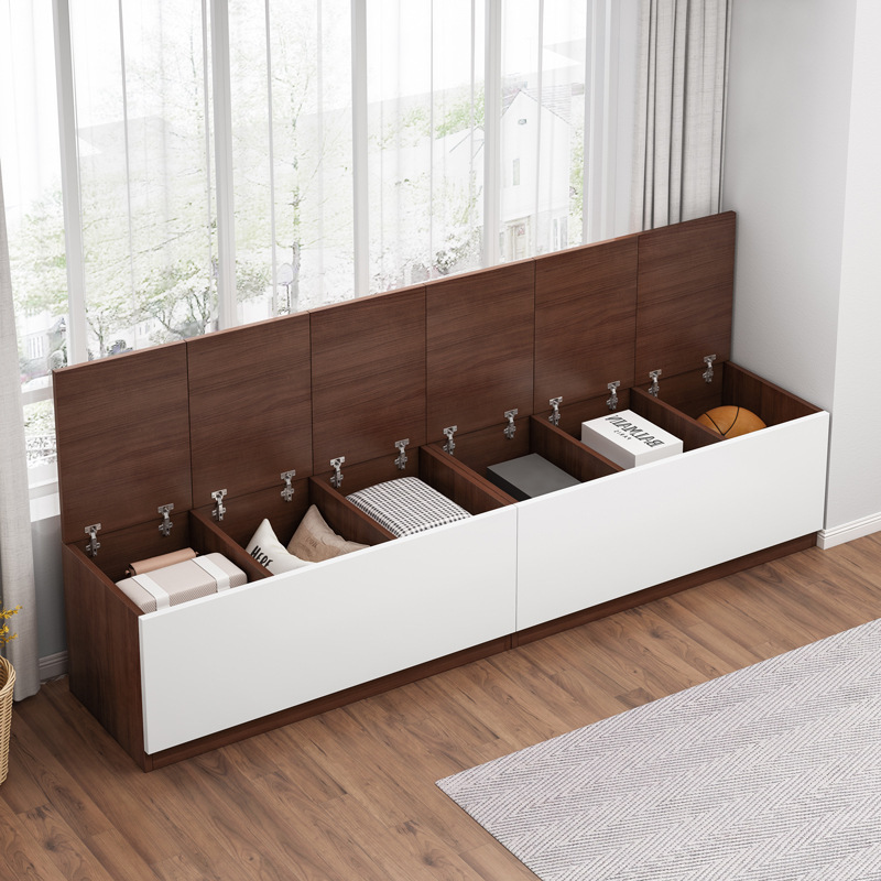 飘窗柜储物柜落地可坐式柜子卧室地柜矮柜家用阳台收纳置物榻榻米