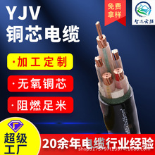 铜芯电缆 阻燃电缆ZRYJV-3*35+2*16  3*185+2*95平方国标铜缆线