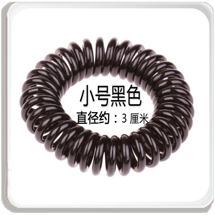 Plastic High Elastic Spring Coil Bracelet Hotel Bath Elastic Rubber Hair Band Rope Large, Medium and Small Phone Line Hair Ring Small Gift Batch
