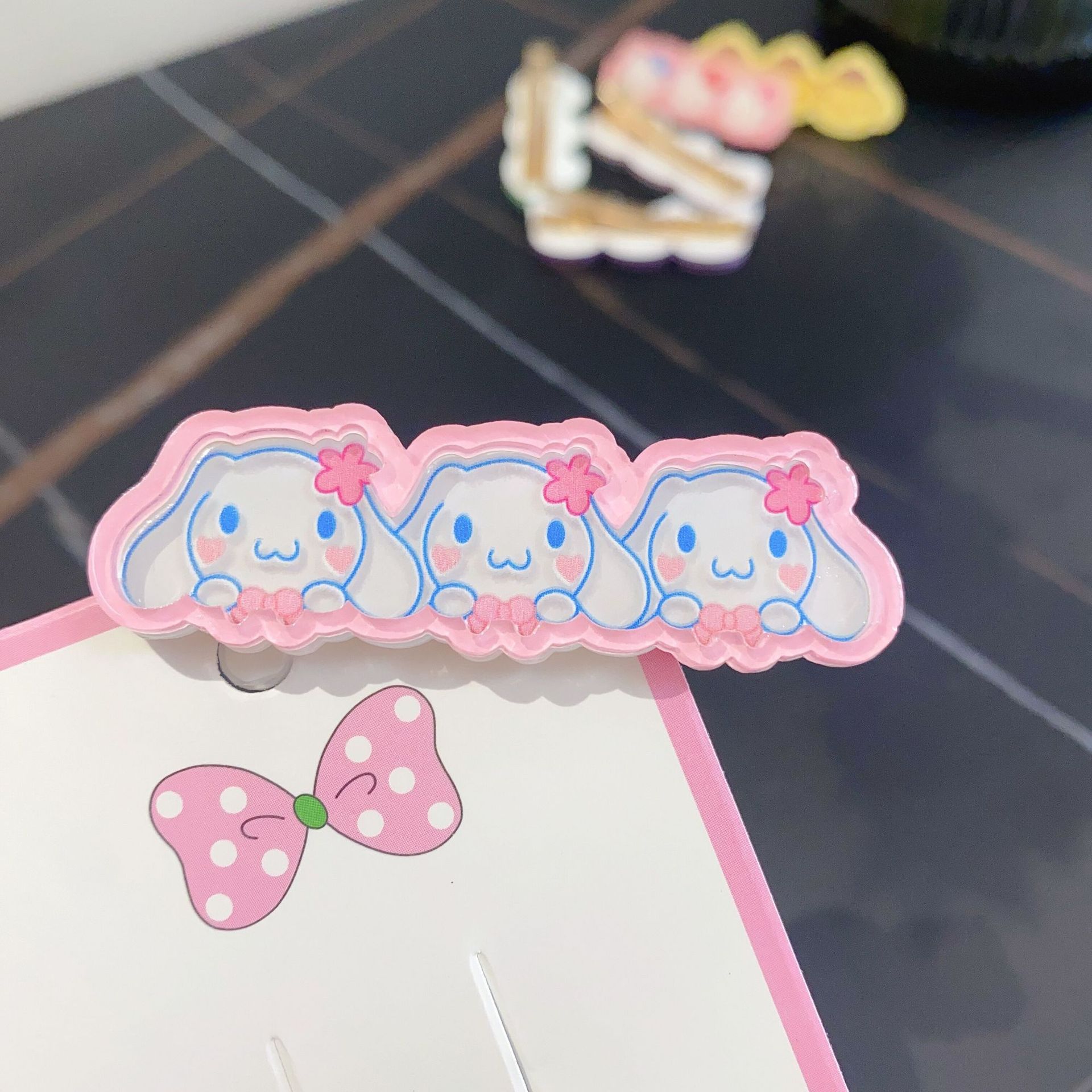 Cute Sanrio Avatar Barrettes Ins Cute Cartoon Student Sweet Girly Bangs Duckbill Clip Headdress Clip