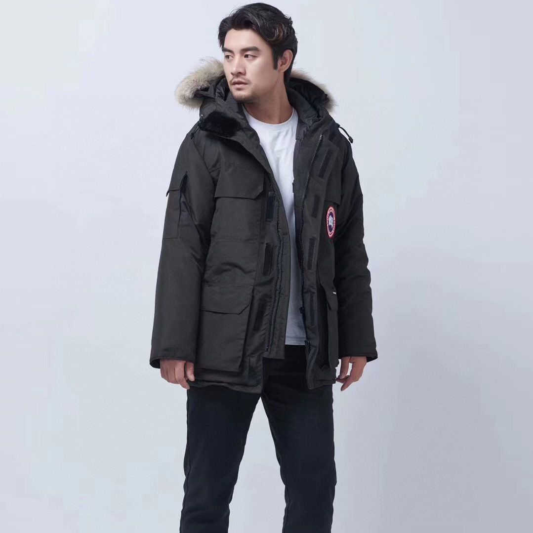 2021大鹅羽绒服08远征中长款男女情侣狼毛冬季保暖时尚气质羽绒服