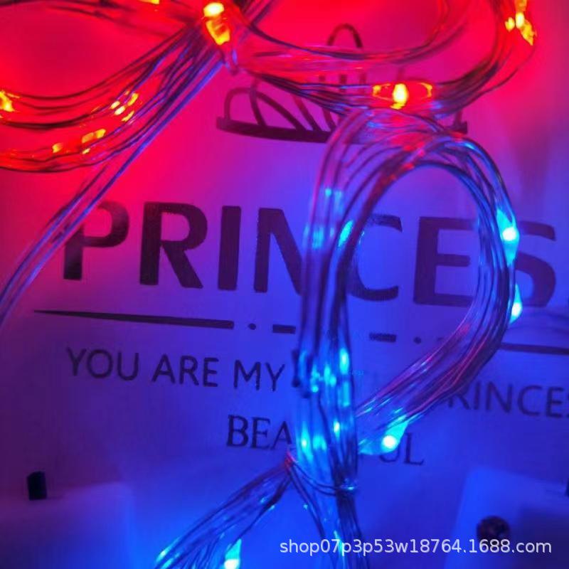 Led Copper Wire Light Button Lighting Chain Birthday Light Small String Battery Colored Lights Christmas Banquet Cake Decoration Dress up Products