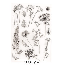 2021 Flower Dandelion Clear Stamps DIY Scrapbooking Craft跨