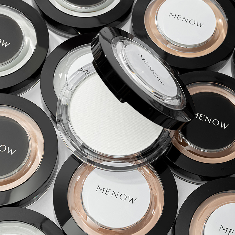 menow美诺粉饼 自然遮瑕持久散粉控油防水防汗哑光雾面定妆粉饼