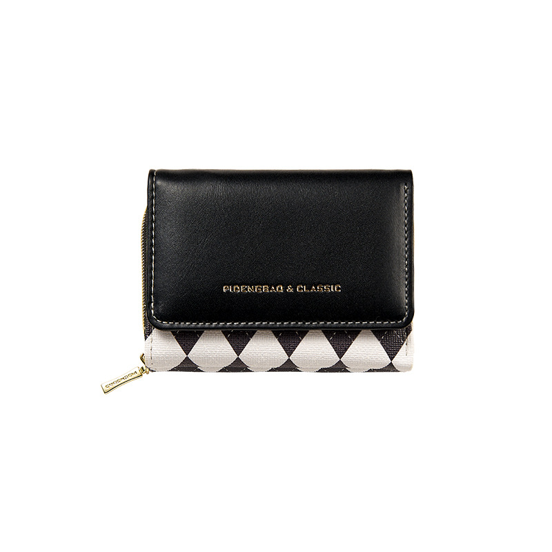 2023 New Cross-Border Women's Wallet Short Diamond Fashion Ins Compact Card Holder Girls Coin Purse Wallet