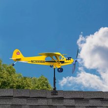 Piper J3 Cub 飞机风向标  Airplane Weathervane 送给飞行爱好者