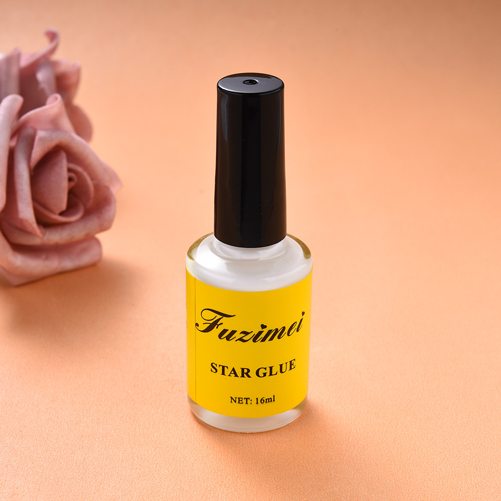 美甲星空胶水星空贴纸胶水转印胶镭射七彩星空效果指甲贴星空胶