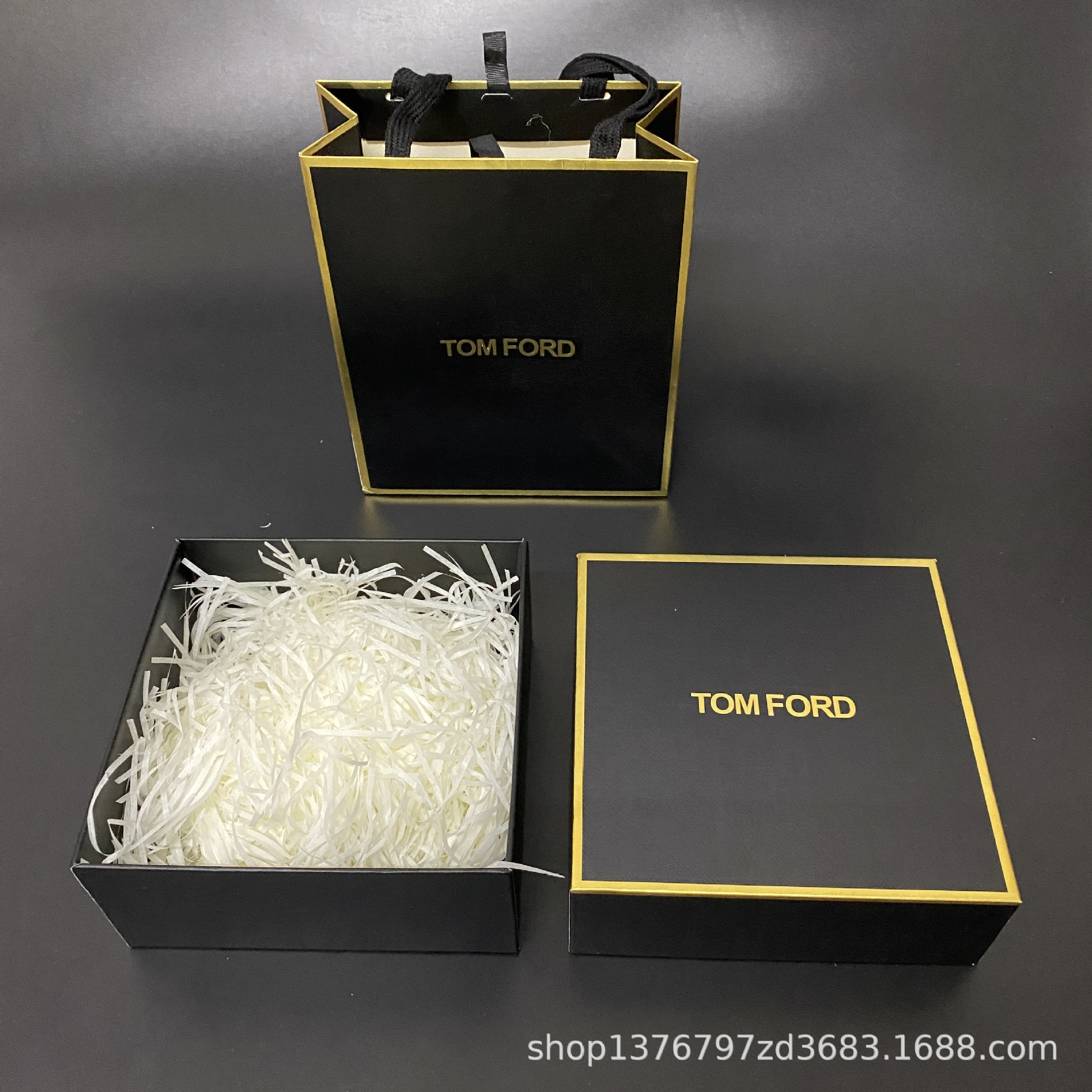 tf乌木沉香系列香水包装盒汤姆福特tf黑金管口红唇膏化妆品礼品盒