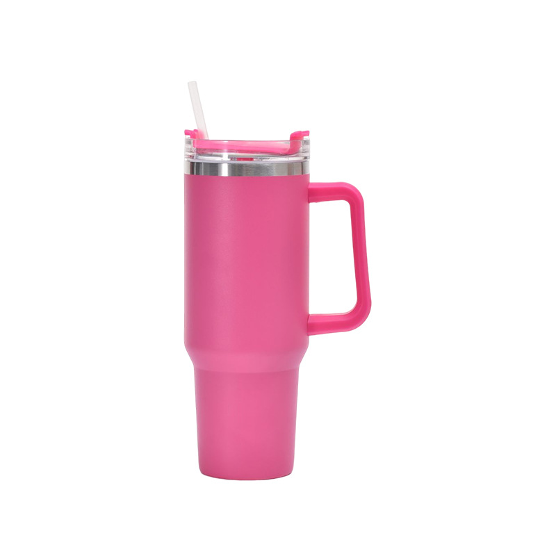 Cross-Border Stainless Steel 40Oz Cup Large Capacity Vacuum Cup with Straw Car Heat Preservation Cold Insulation Large Ice Cup