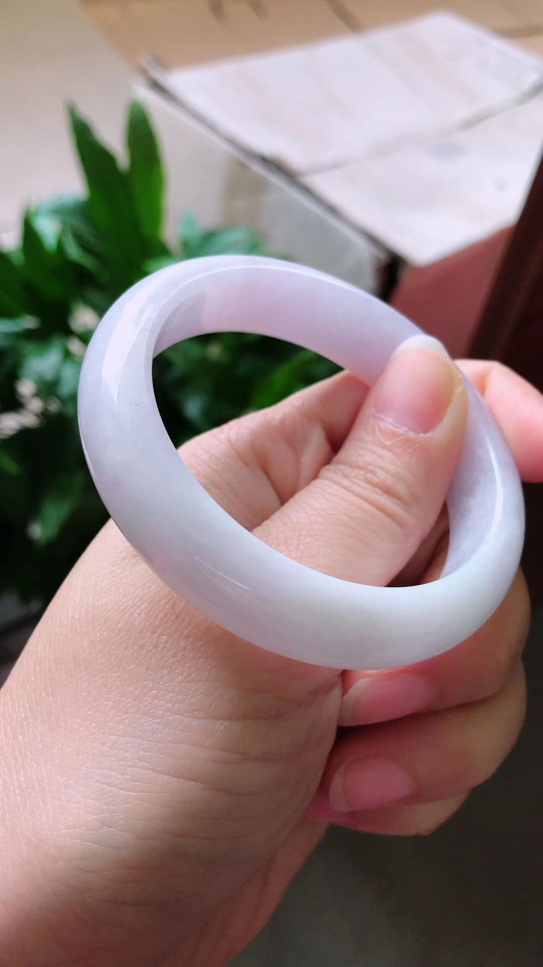 0成交0件相似宋都缅甸翡翠手镯圆条老坑冰种飘花紫罗兰玉镯子女款06