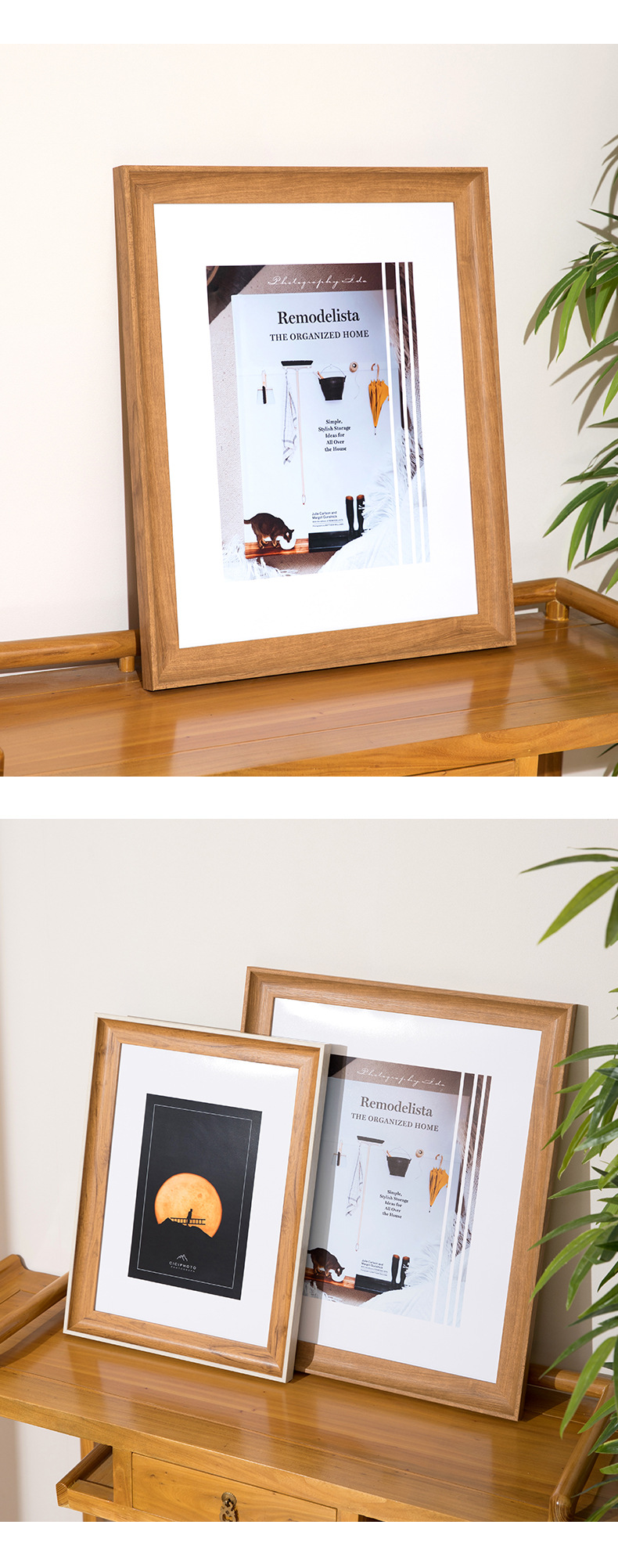 树脂美式相框画框摆台洗照片做成像框挂墙a4a310寸装裱可定制尺寸