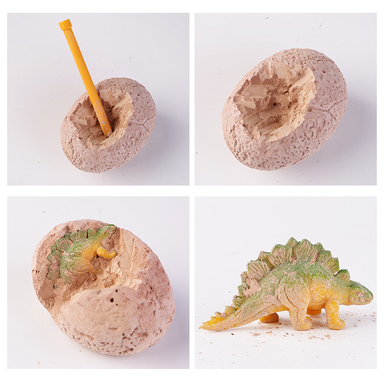 儿童diy考古恐龙蛋挖掘玩具仿真化石恐龙玩具 霸王龙儿童玩具男孩