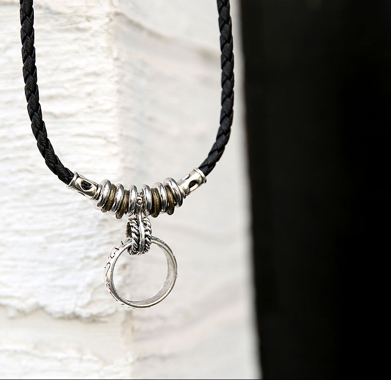 新款厂家船锚项链男士学生复古潮人吊坠锁骨链日韩版情侣饰品礼物