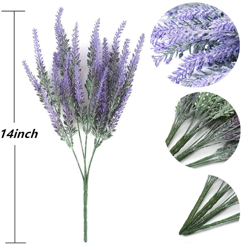 Cross-Border Amazon Artificial Flowers Simulation Lavender Simulated Plants Flocking Wheat Bouquet Kitchen Unit Ornamental Flower