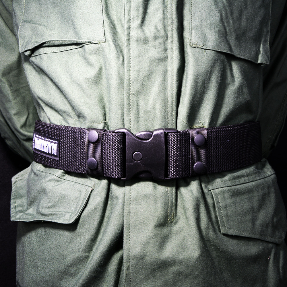 cs军迷帆布军训武装外腰带黑鹰战术作训腰封迷彩服皮带内用插扣带
