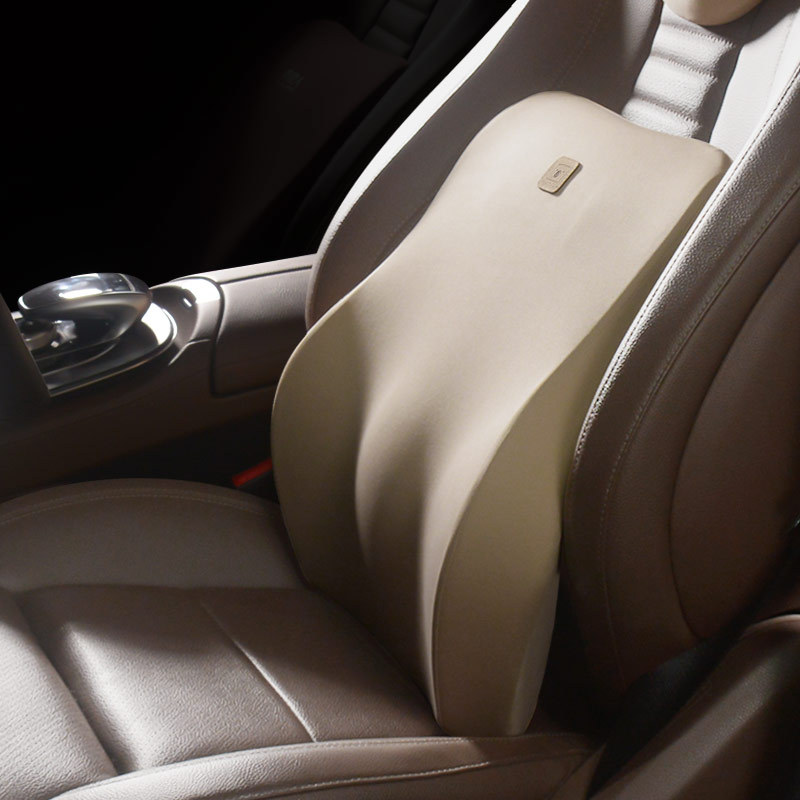 汽车靠垫车载座椅车用护腰靠背垫四季通用记忆棉腰垫腰托腰枕高档