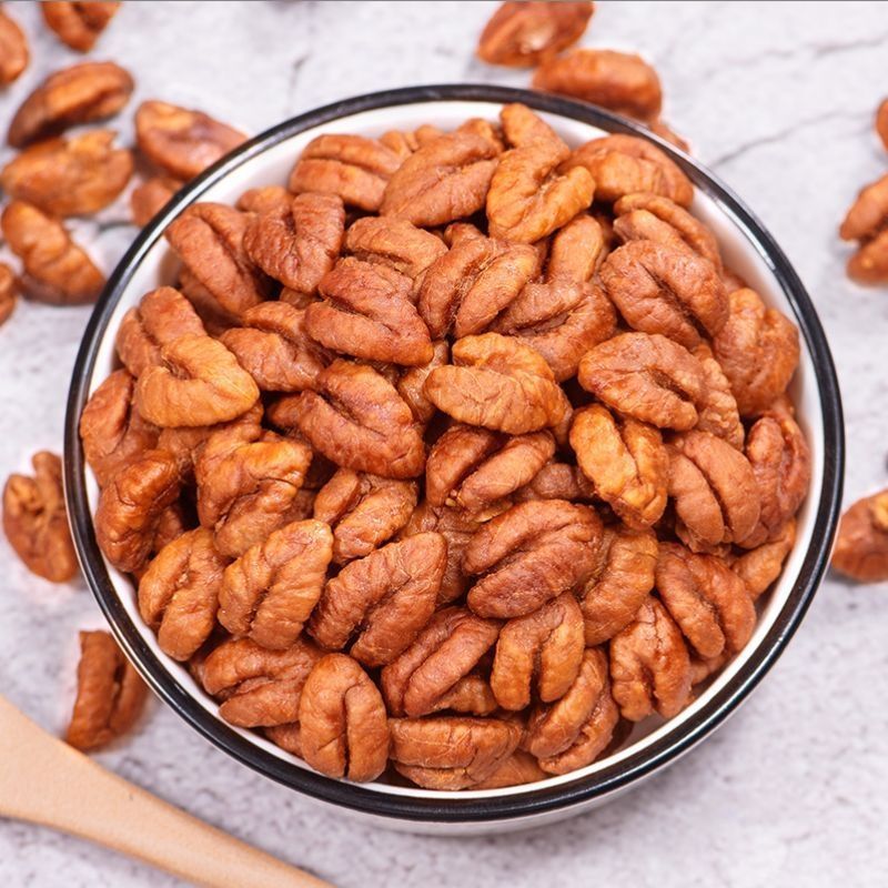 新货临安山核桃仁爆款奶香椒盐原味批发工厂店