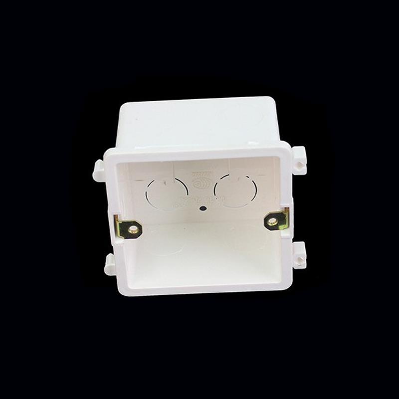86型暗装底盒开关面板接线盒二联三联拼装通用加厚pvc阻燃下线盒