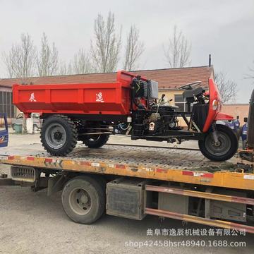 五征同款矿山液压自卸翻斗车22马力三开门农用运输车柴油三轮车