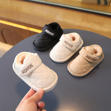 一件代发冬季2新款宝宝棉鞋男女小童加绒大棉软底婴幼儿学步鞋子1