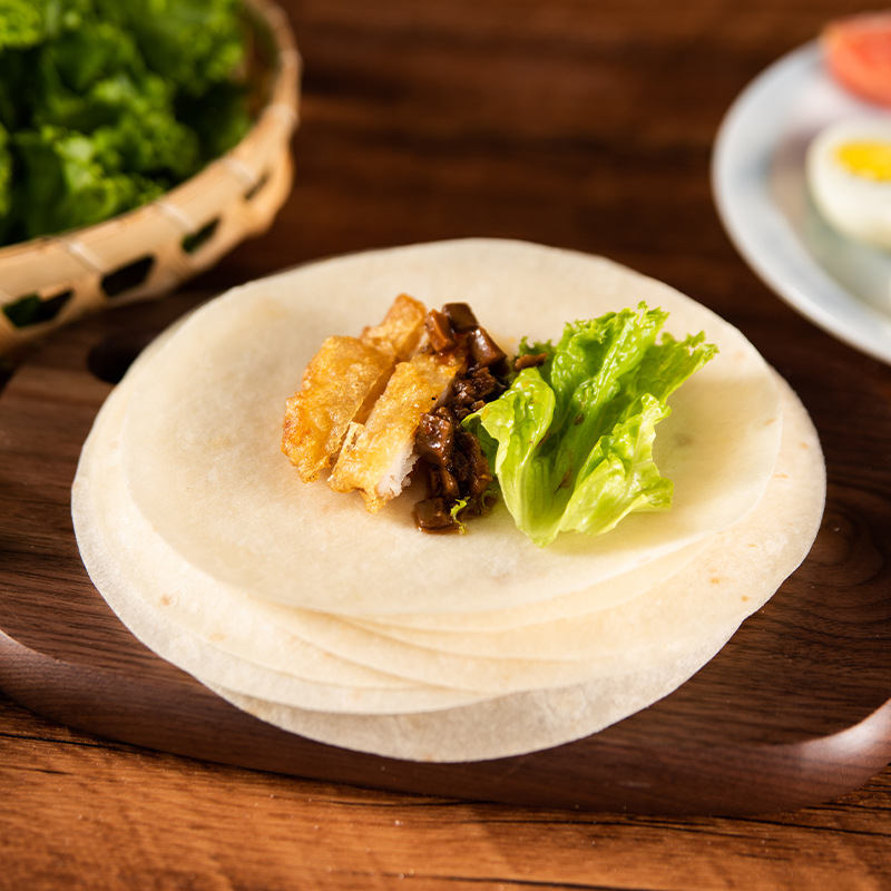 北京烤鸭饼小春饼荷叶饼卷饼皮薄饼酒店商用面饼即食冷冻一件代发