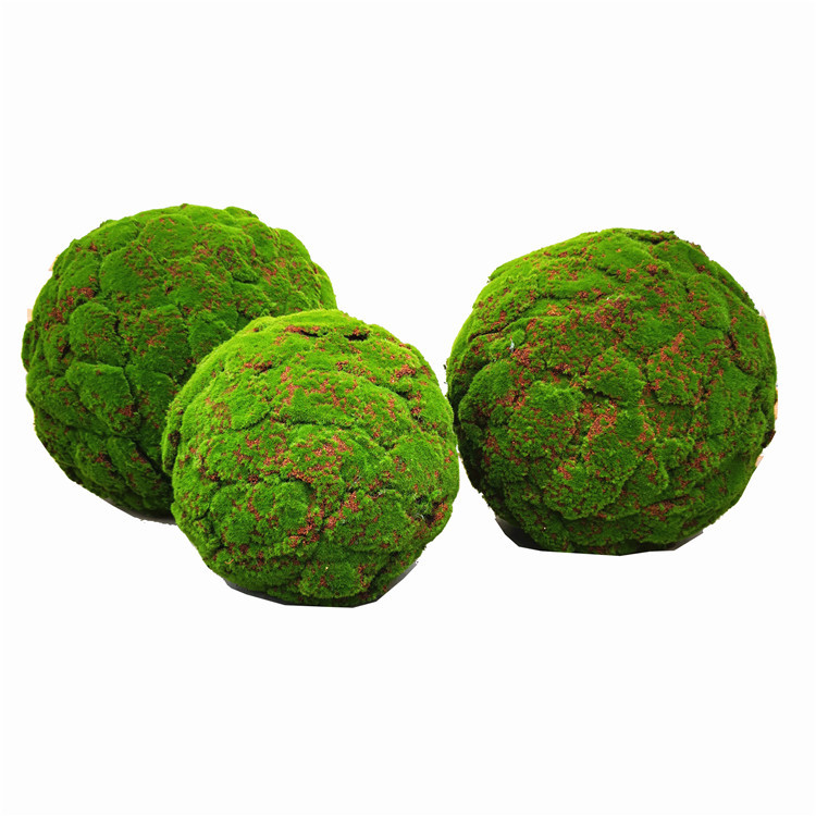 仿真苔藓球 人造苔藓植物 门店摆放装饰草球 酒店场景布置青苔球