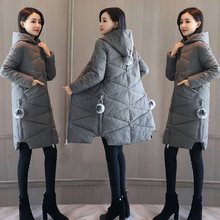 反季棉衣女中长款韩版修身羽绒棉服大码女装棉袄冬季加厚外套