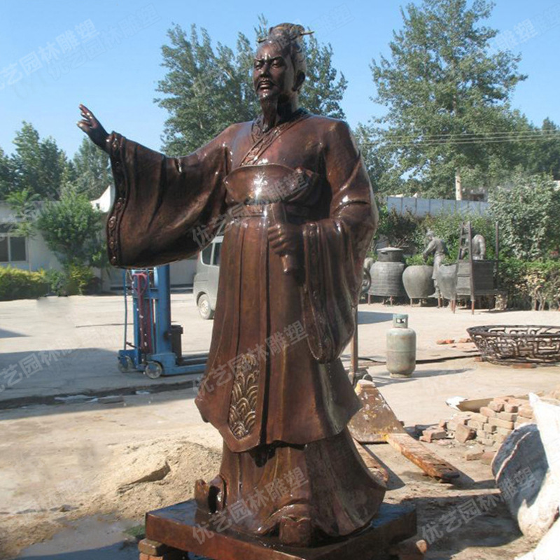 铸铜人物雕像 铜名人像魏征 厂家销售量多从优 铜古代人物雕塑
