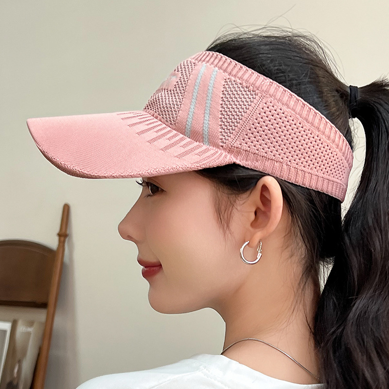 Enaide Face Cover Sun-Proof Big Brim Face Cover Ultraviolet-Proof Sun Hat Marathon Outdoor Topless Hat Running Cap