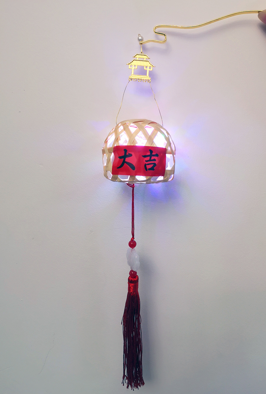 New Mid-Autumn Festival Bamboo Lantern Led Luminous Lantern Festival Children's Gift Portable Festive Lantern Hanfu Ornaments