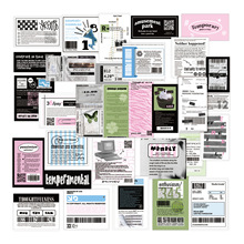 韩系ins风贴纸英文拼贴素材DIY手帐咕卡笔记本贴画平板行李箱贴纸