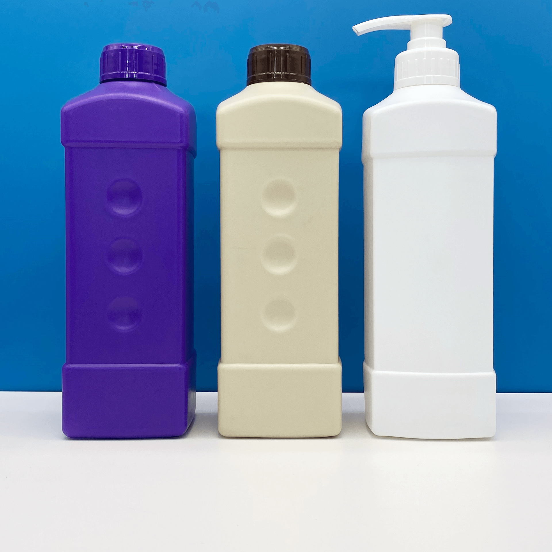 1000ml方形塑料瓶安利化工瓶泵头清洁剂瓶农药瓶子 500ml绿叶方瓶